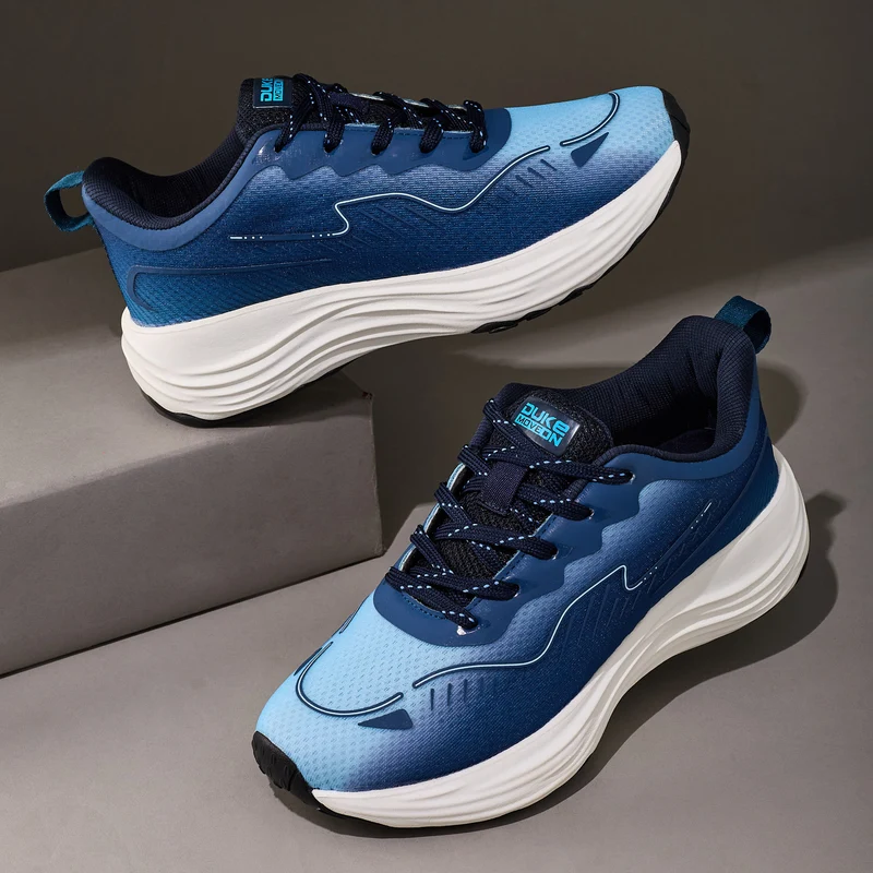 Duke Mens Sports Shoes (FWOL2217) Navy / UK 6 / Textured