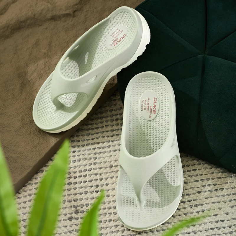 Duke Womens Flip Flops (XFW0371) Pista Green/White / UK 5 / Solid Contrast