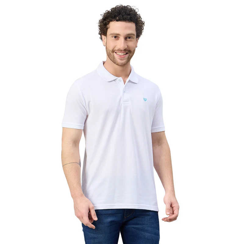 Duke Urban Men Half Sleeve Cotton T-shirt (ONSD21T) (More Colors) White / L / Solid