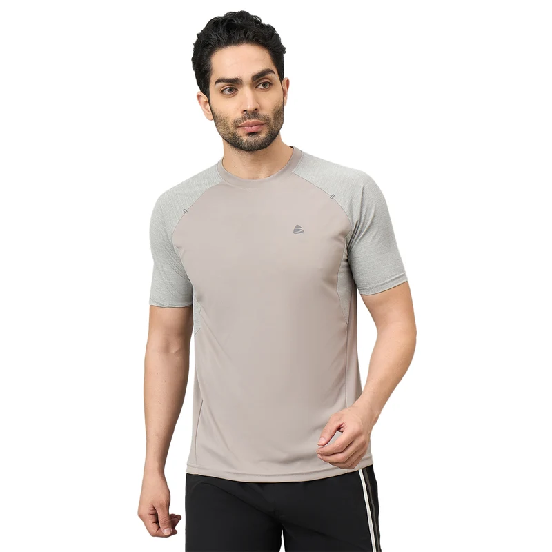 Duke Urban Men Half Sleeve Sports Tshirt (GD1239) Grey / M / Solid