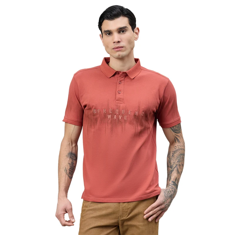 Duke Urban Men Half Sleeve Printed Slim fit Polo T-Shirt (LF7527) Zing / M / Printed