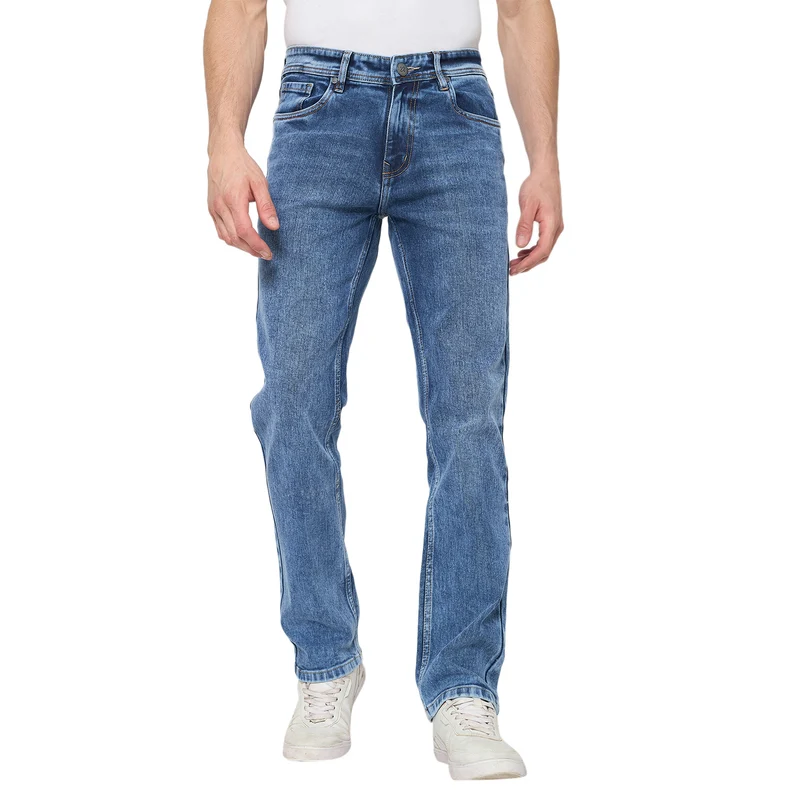 Duke Urban Men Comfort Fit Stretchable Jeans (SDD5844C) D.Blue / 38 / Washed
