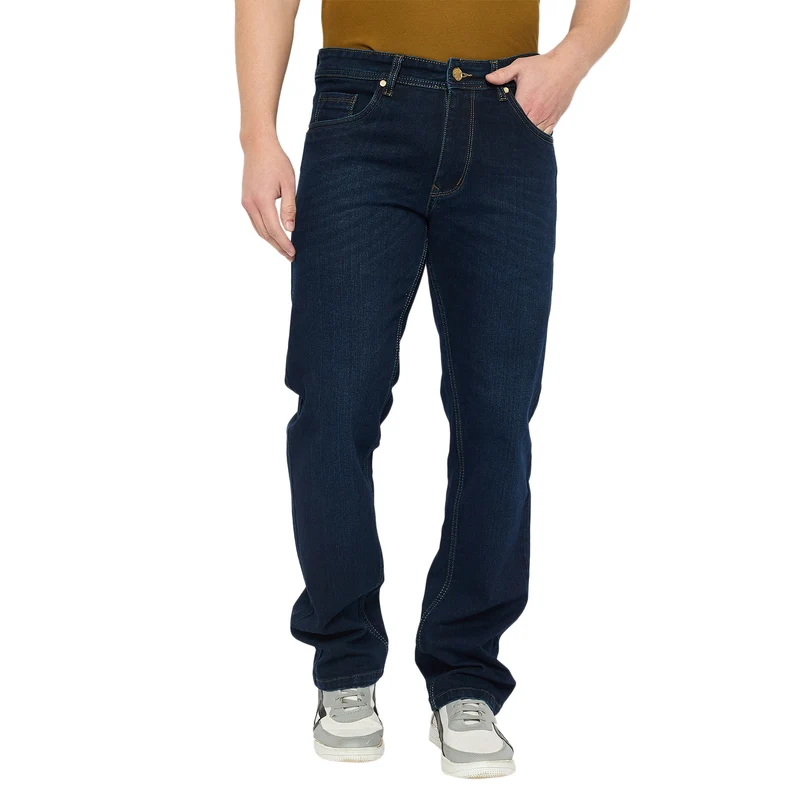 Duke Urban Men Comfort Fit Stretchable Jeans (SDD5884C) Navy / 28 / Washed
