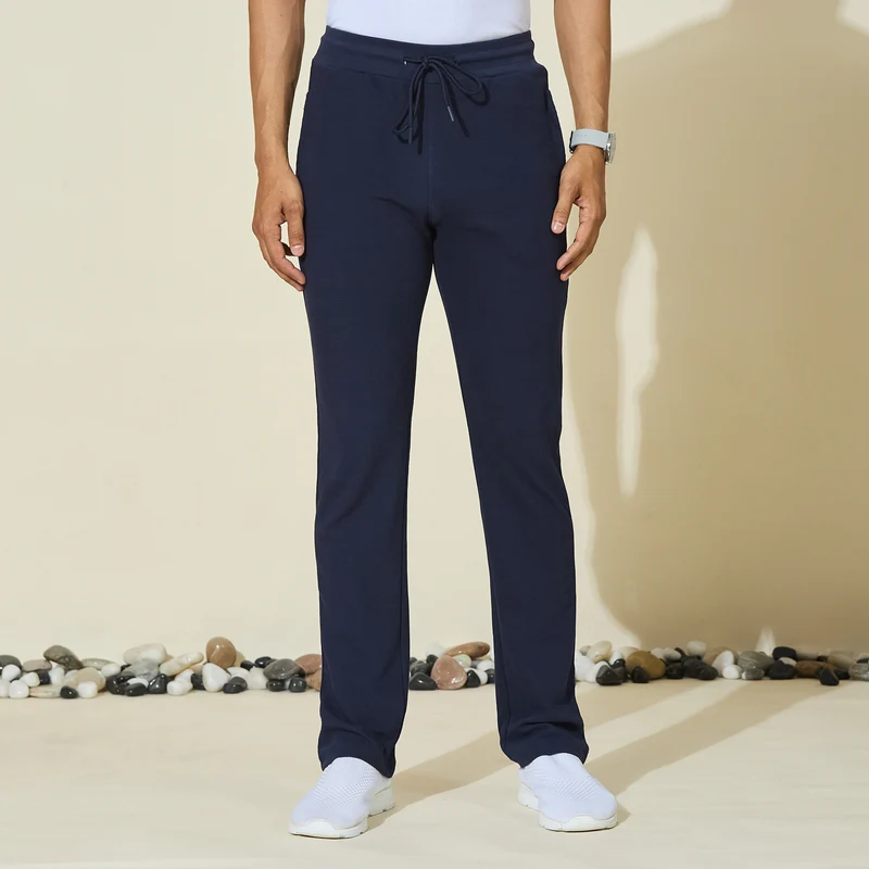 Duke Men Regular Cotton Lower (LF9055) Navy / XL / Solid