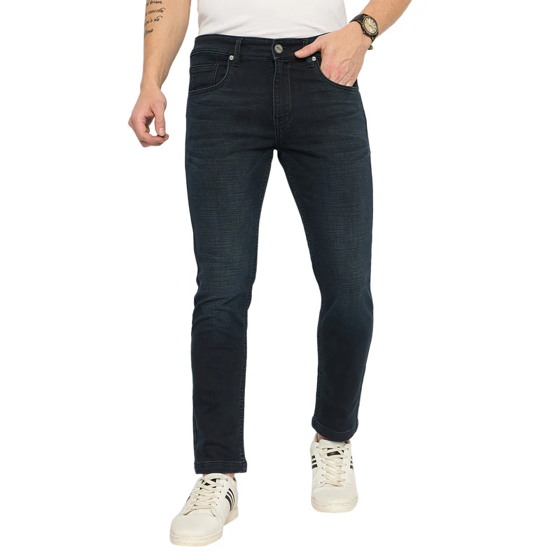 Duke Urban Men Ankle Length Stretchable Jeans (SDD5671A) Indigo / 38 / Washed