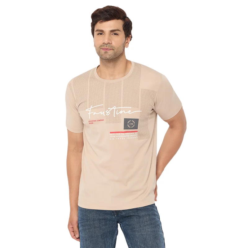 Duke Urban Men Half Sleeve Cotton Tshirt (LF7342) Mouse / XL / Printed