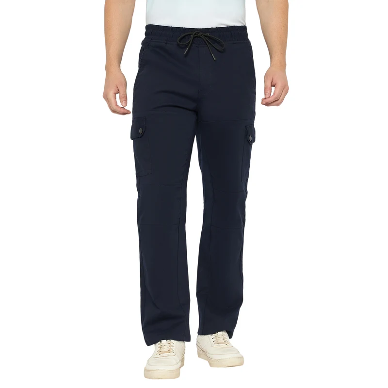 Duke Urban Men Non-Denim Cargo (SDT4606) Navy / 34 / Solid