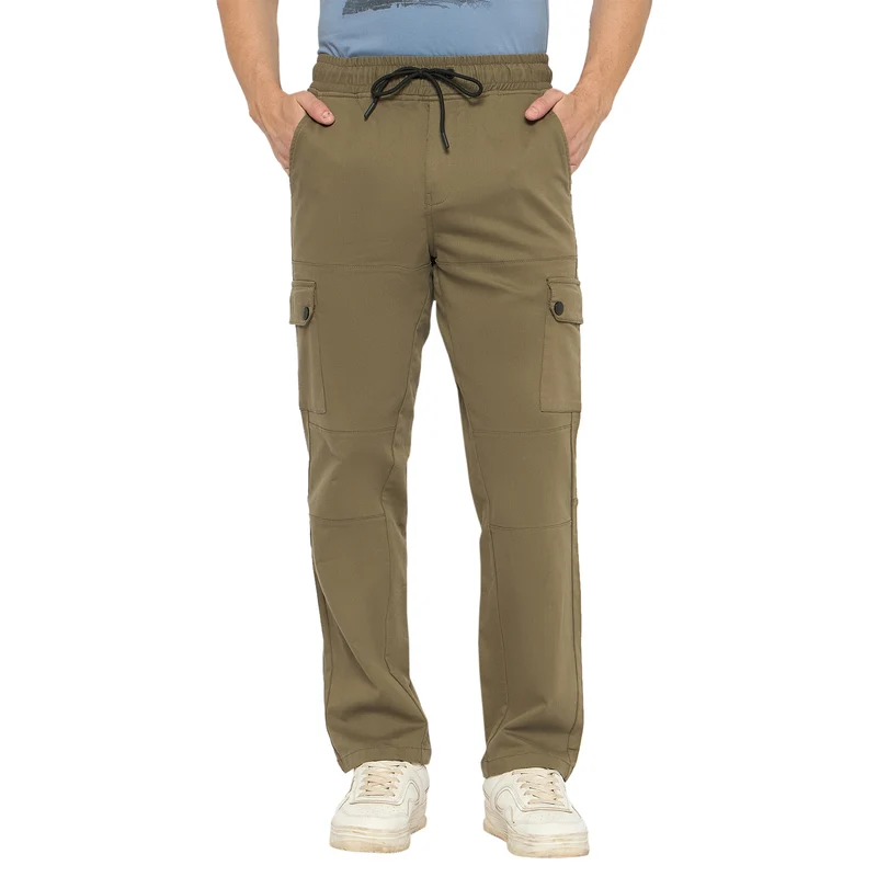 Duke Urban Men Non-Denim Cargo (SDT4606) Olive / 32 / Solid