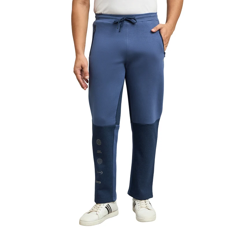 Duke Urban Men Classic Fit Track Pant (LF9034) Navy Mix / XL / Solid