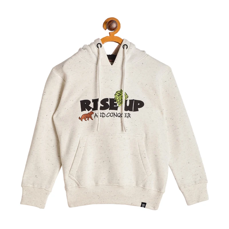 Duke Urban Boys Hooded Sweatshirt (LF362) Off White / 28 / Printed