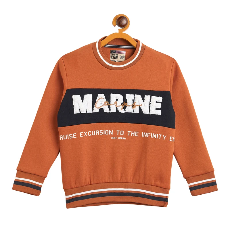 Duke Urban Boys Round Neck Regular Sweatshirt (LF355) Sun City / 30 / Printed
