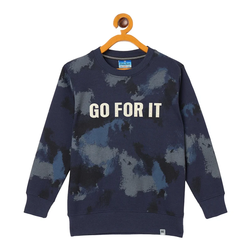 Duke Urban Boys Full Sleeve Round Neck Sweatshirt (LF381) Denim / 28 / Denim