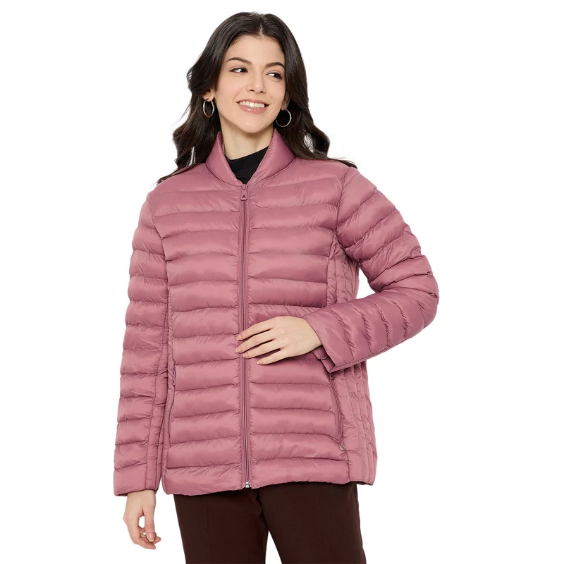 Duke Urban Women Full Sleeve Padded Jacket (SDZ4120) Onion / M / Solid