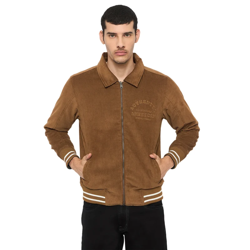 Duke Urban Men Full Sleeve Reversible Jacket (SDZ3148) Brown / XL / Striped