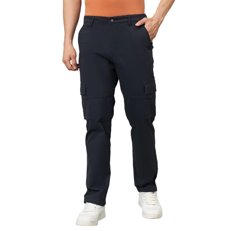 Duke Urban Men Non-Denim Cargo (SDT4619R) Navy / 38 / Solid