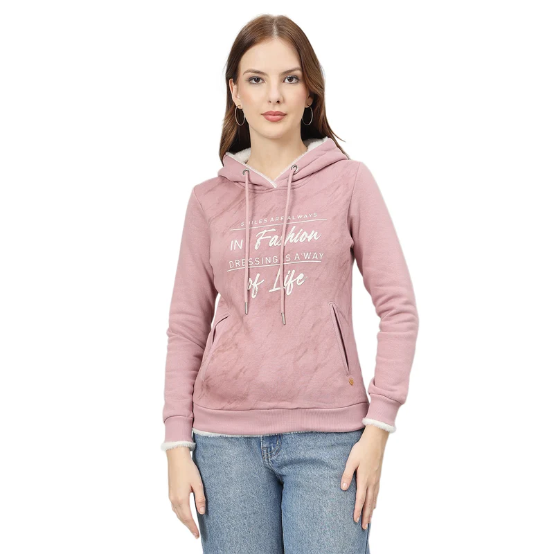 Duke Urban Women Hooded Regular Sweatshirt (LFX981) Pink / XL / Printed