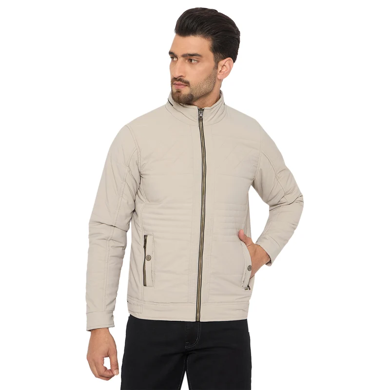 Duke Urban Men Full Sleeve Jacket (SDZ3125) Stone / XXL / Solid