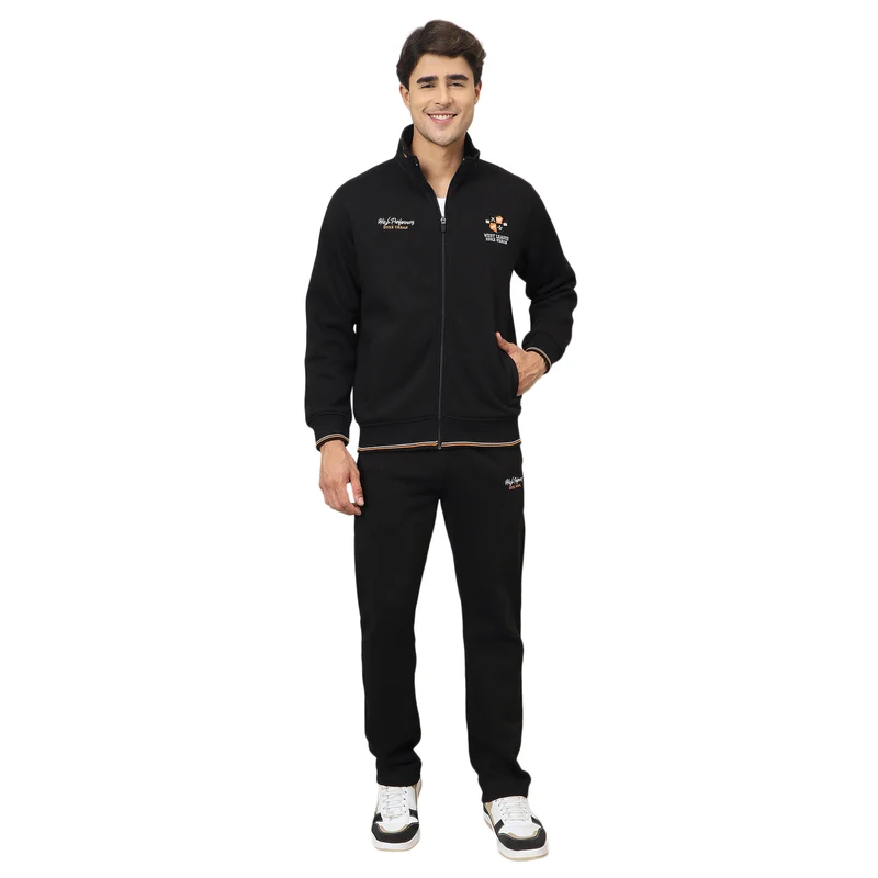 Duke Urban Men Full Zip Regular Tracksuit (LF6050) Black / L / Solid