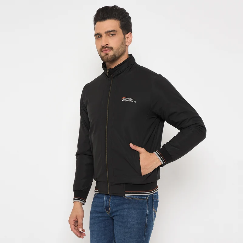 Duke Urban Men Full Sleeve Jacket (SDZ3013R) Black / XL / Solid