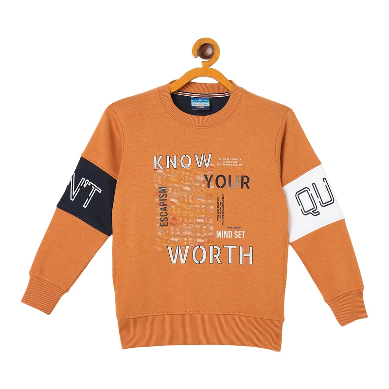 Duke Urban Boys Full Sleeve Round Neck Sweatshirt (LF385) Sun City / 26 / Printed