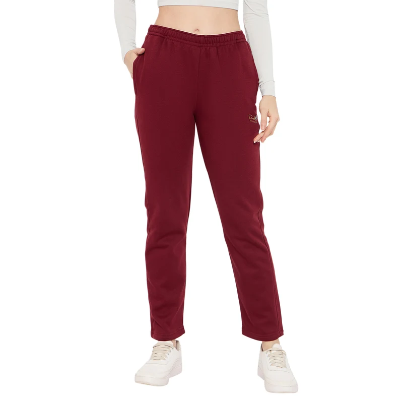 Duke Urban Women Regular Track Pant (LFX1002L) Plum / XXL / Solid