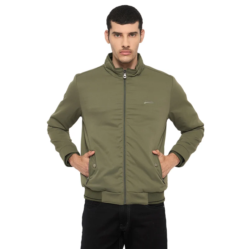 Duke Urban Men Full Sleeve Jacket (SDZ3130) Olive / XL / Solid