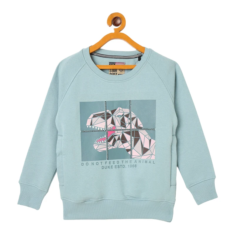 Duke Urban Boys Full Sleeve Round Neck Sweatshirt (LF364) Pine / 30 / Printed