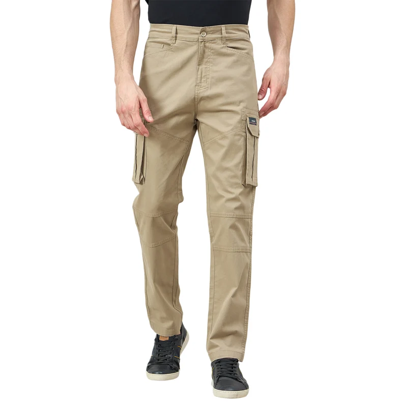 Duke Urban Men Non-Denim Cargo (SDT4638) L.Khaki / 34 / Solid