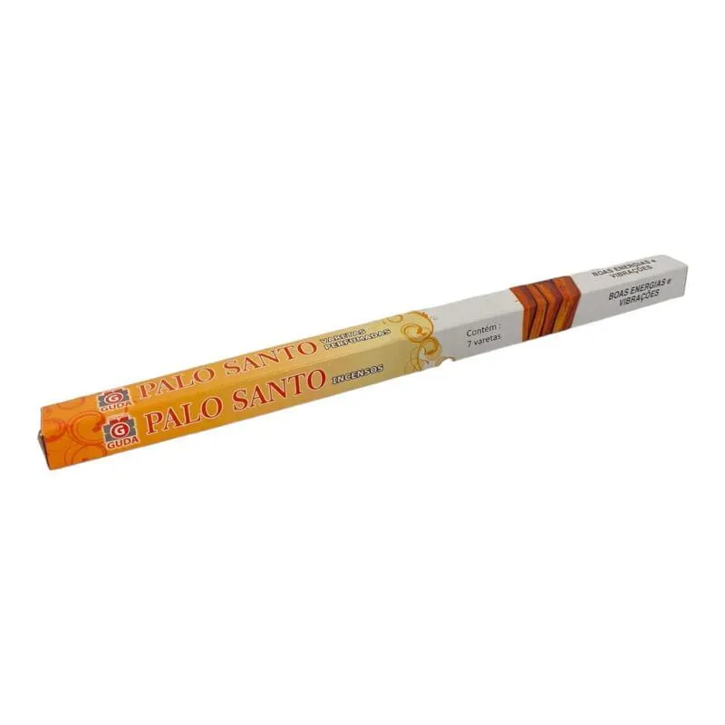 Incenso Palo Santo Guda Indiano Caixa Com 7 Varetas