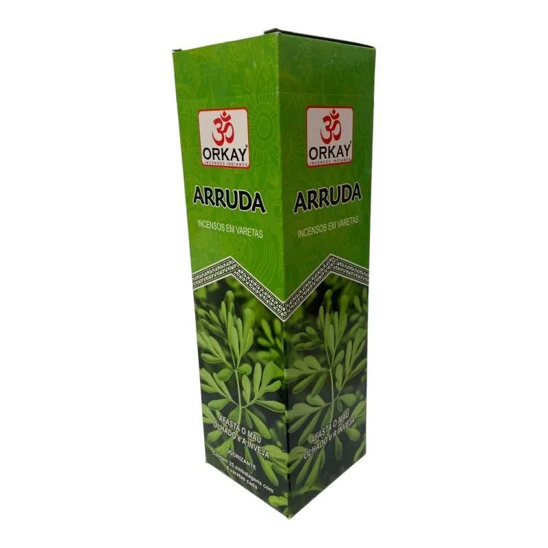 Incenso Arruda Orkay 25 Caixas Com 8 Varetas