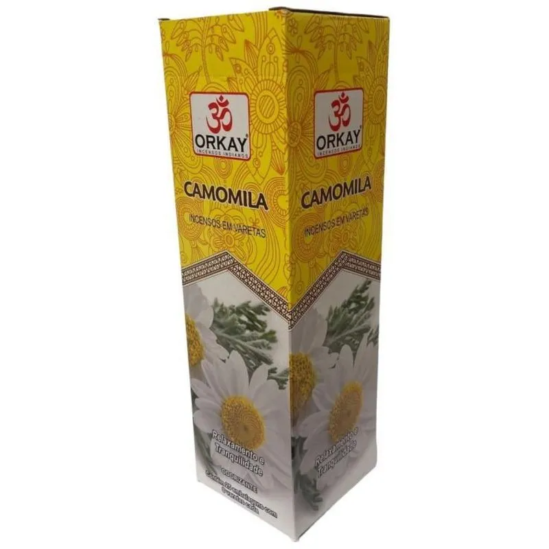 Incenso Camomila Orkay 25 Caixas Com 8 Varetas