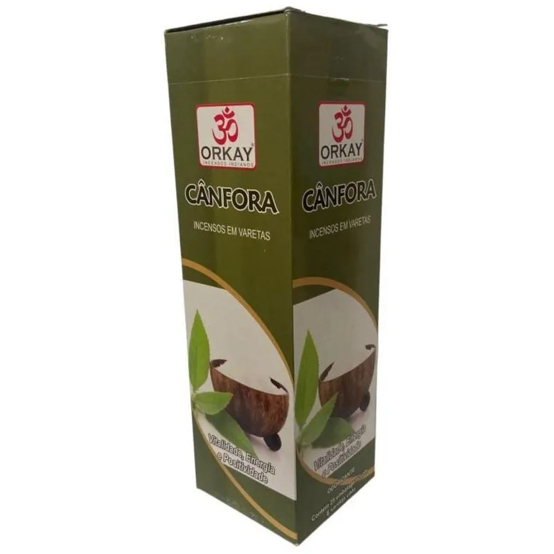 Incenso Canfora Orkay 25 Caixas Com 8 Varetas