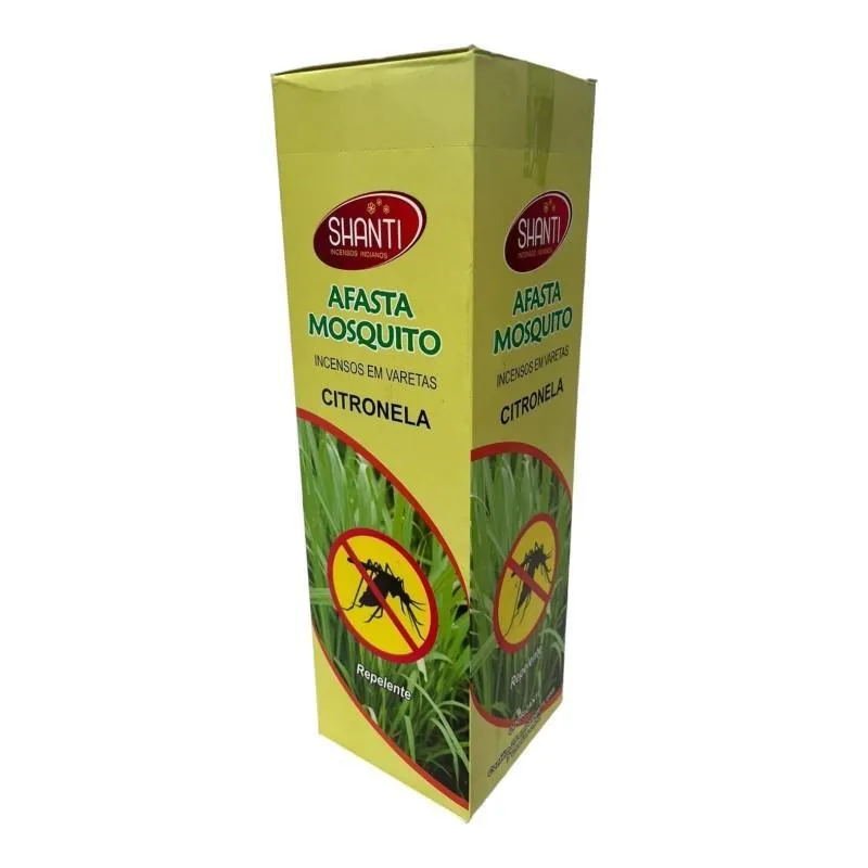 Incenso Afasta Mosquito Shanti 25 Caixas Com 7 Varetas