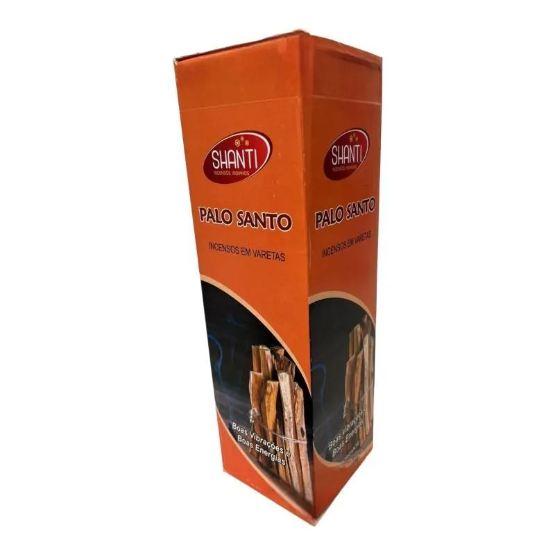Incenso Palo Santo Shanti Indiano 25 Caixas Com 7 Varetas