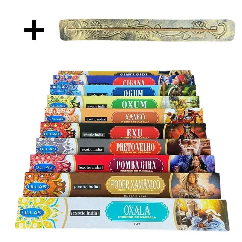 Kit Incenso Massala - Orixás 70 Varetas (10 Cxs) +