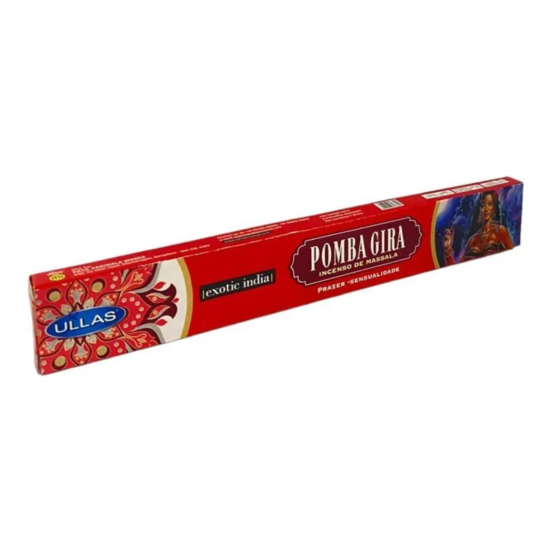 Incenso Indiano Massala Pomba Gira Ullas Cx 7 Varetas