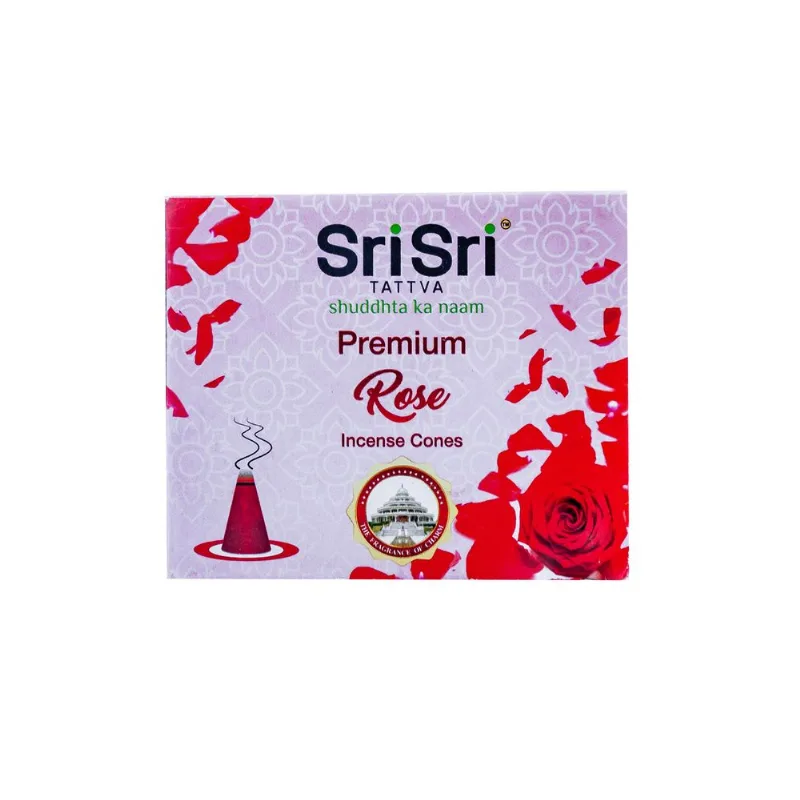 Sahumerio en cono Sri Sri Tattva premium rosa 25 gs
