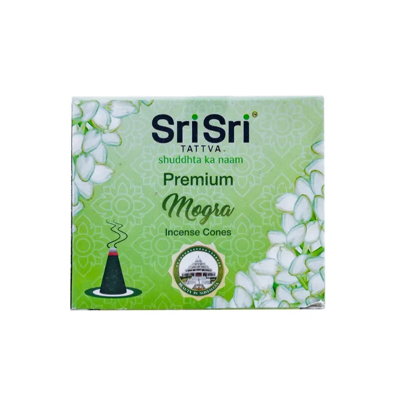 Sahumerio en cono Sri Sri Tattva premium mogra 25 gs