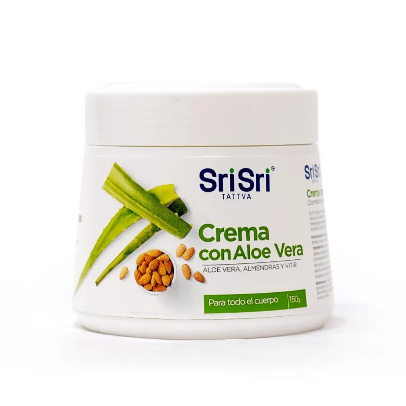 Crema Corporal Sri Sri Tattva con Aloe Vera y Almendras x 150 g