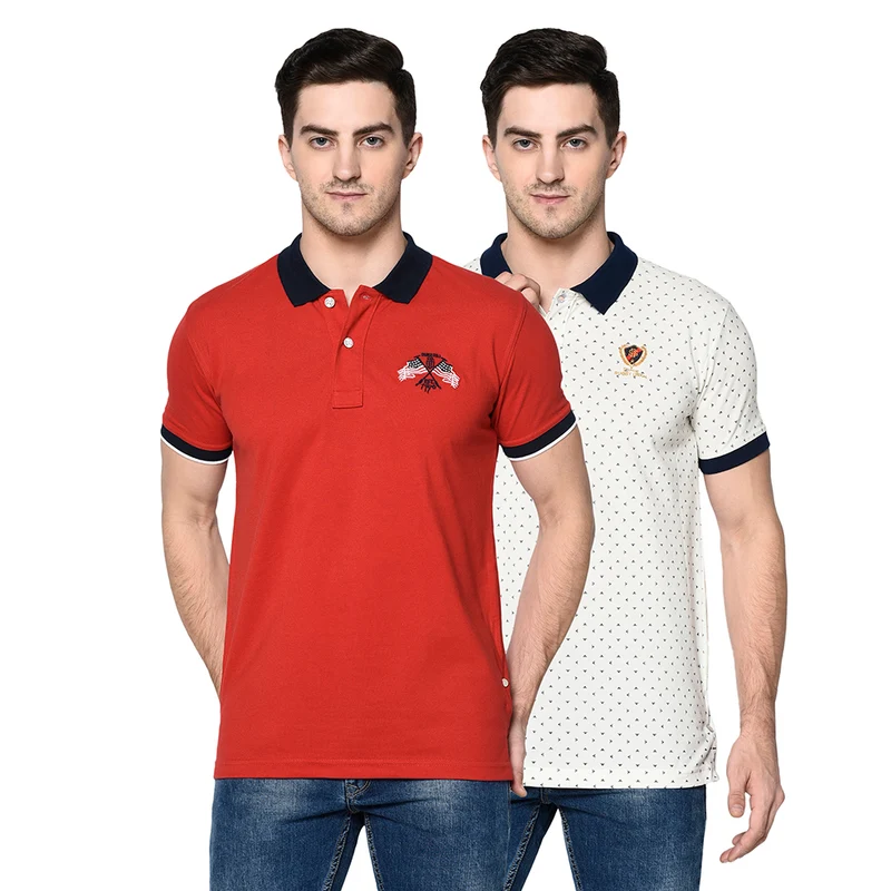 Duke Urban Men Half Sleeve Cotton T-shirt (SDVP25) Mistle Toe / L