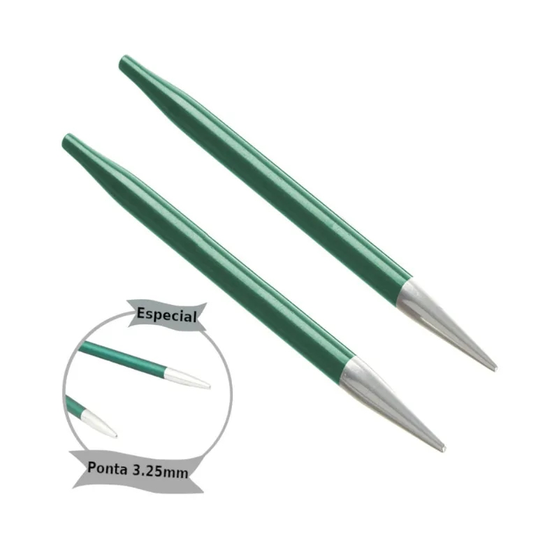 Par de Agulhas Intercambiáveis KnitPro Zing Especial 3.25mm