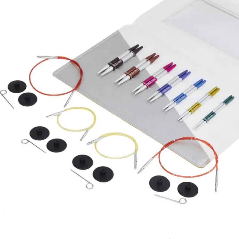 Kit De Agulhas Para Tricô Knitpro Smartstix Circulares 23pçs