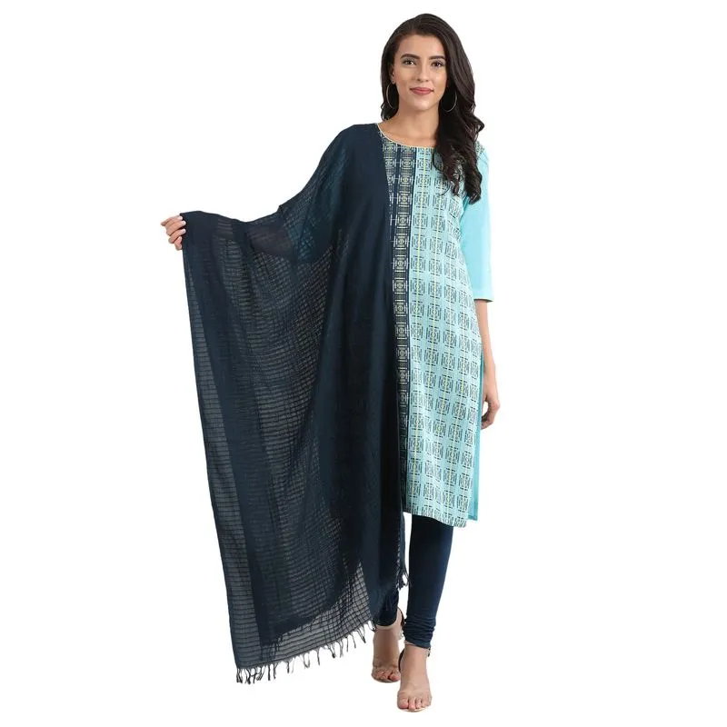 Aurelia Women's Yarn-dyed Dupatta - Corsair 20FEA80006-701182-FS