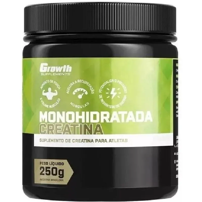 Creatina Monohidratada Growth Supplements 250 Gramas