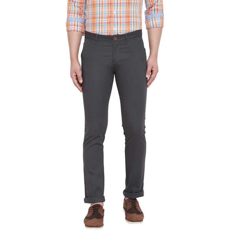 Duke Urban Men Casual Slim Fit Trouser (SDT4135) D.Navy / 30 / Solid