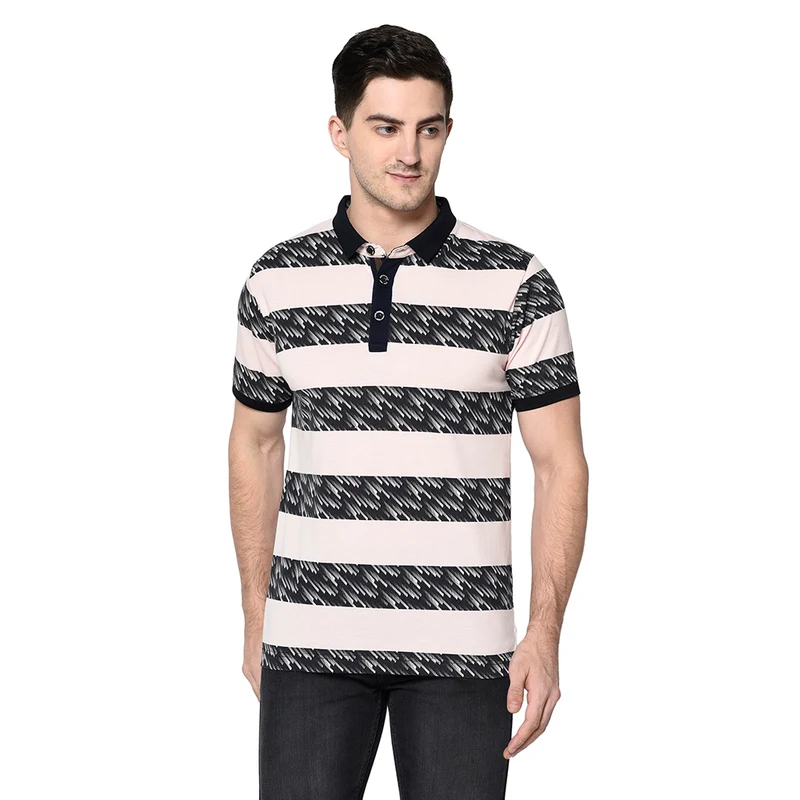 Duke Urban Men Stardust T.Shirt H/S (LF4350) Candy Pink / S / Striped