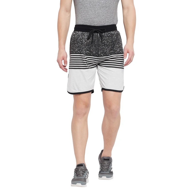 Duke Urban Men Regular Shorts (LF2876) Ecru / M / Colorblocked