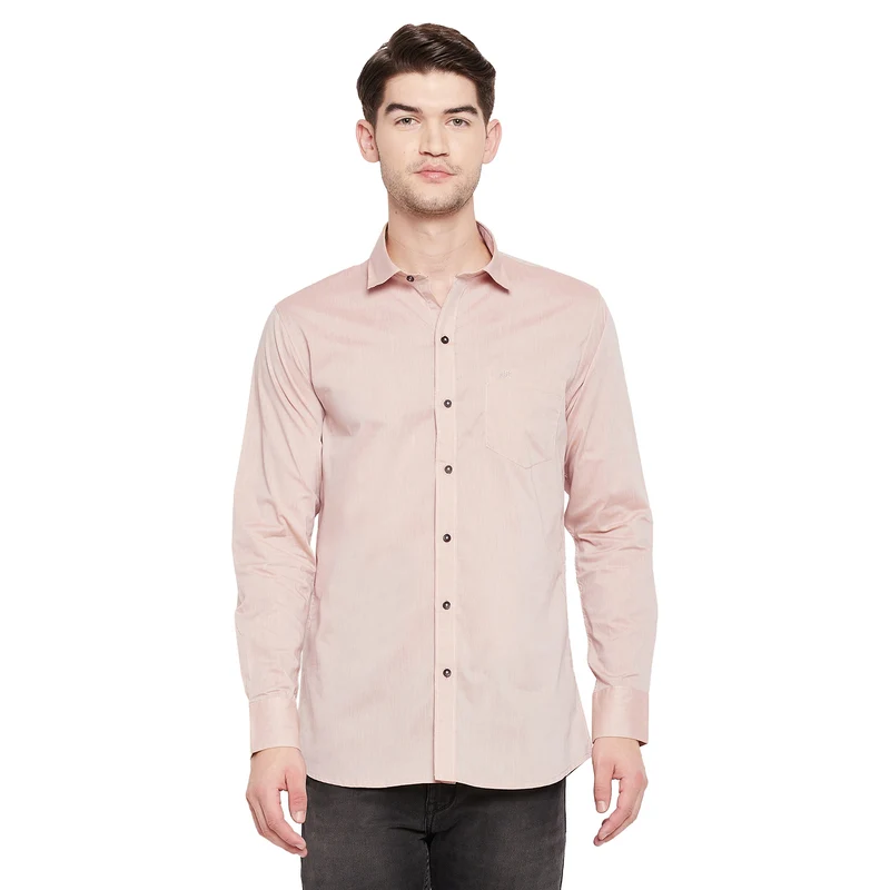 Duke Urban Men Full Sleeve Cotton Shirt (SDO88GCR) Beige / L / Solid