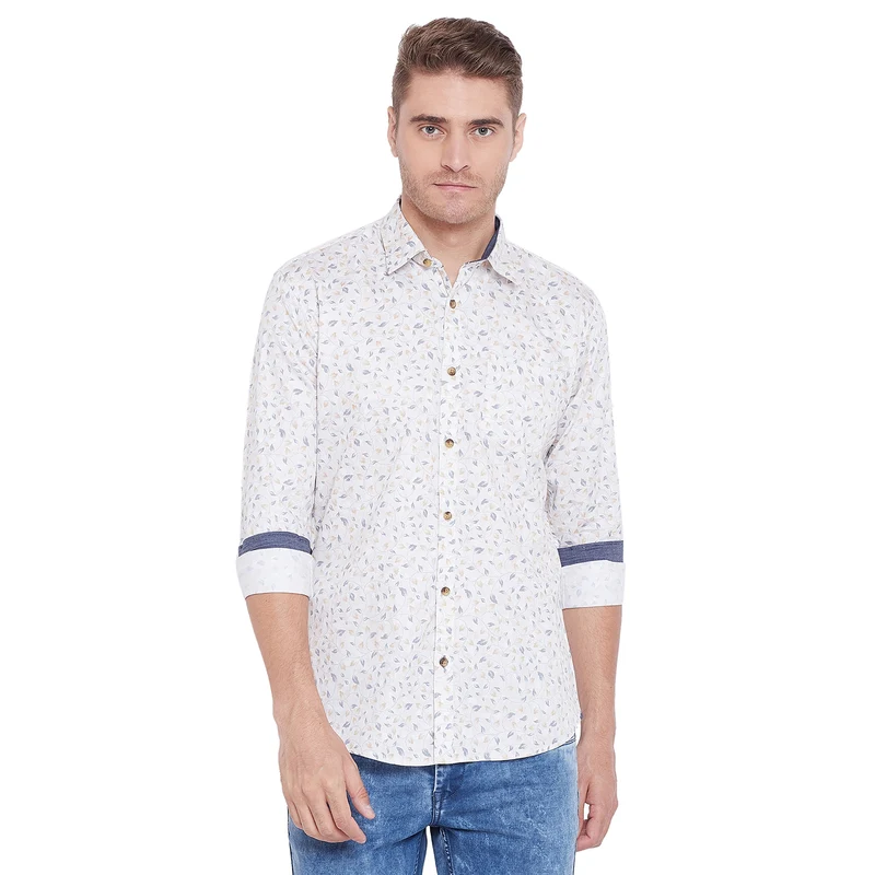 Duke Urban Cotton Full Sleeve Shirt (SDO8853) Fawn / L / Printed