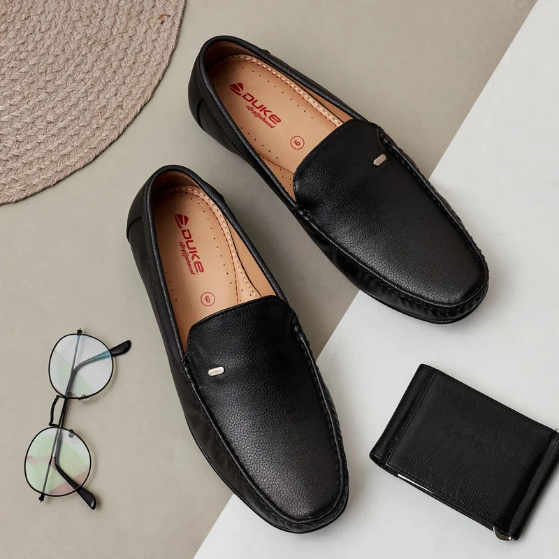 Duke Men Casual Shoes (FWOL615) Black / UK10 / Solid